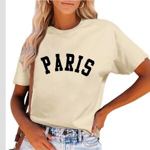 H&M Paris Cotton T-Shirt Size XSmall